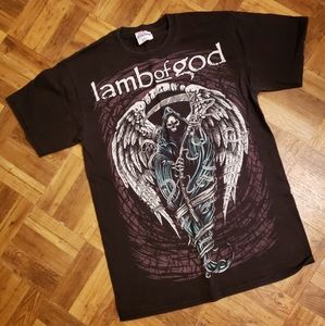Lamb Of God Grimm Reaper With Angel Wings Tshirt